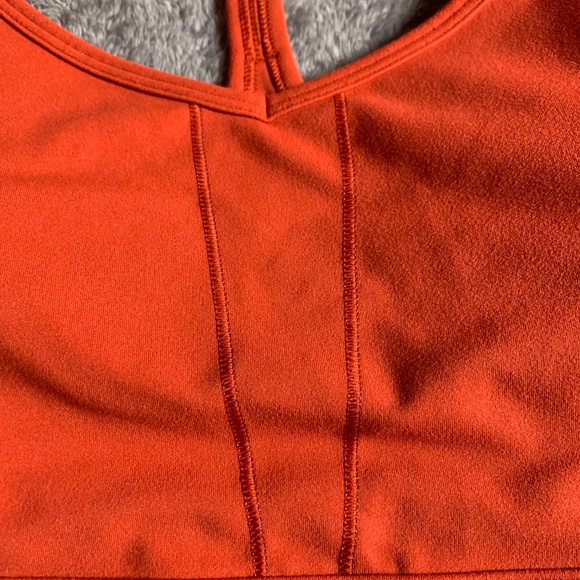 2pc banana republic zip up hoodie and sports bra tank brick red orangey color XL - Picture 4 of 16